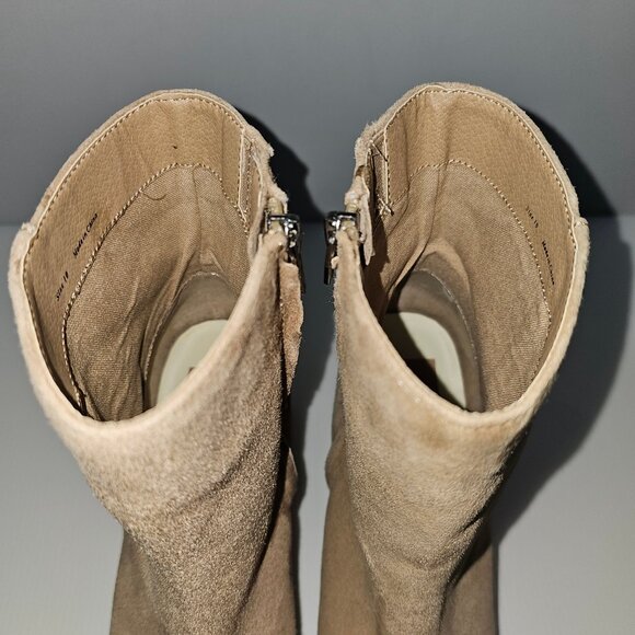 NEW Dolce Vita Gracie Ankle Boot Womens 10 Taupe Suede Platform Block Heel Fall - Picture 10 of 15
